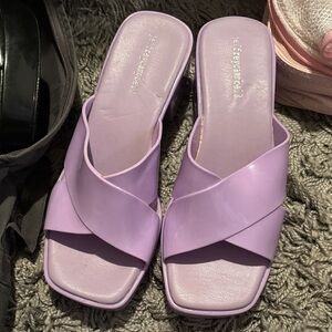 Jeffrey Campbell Purple Mules